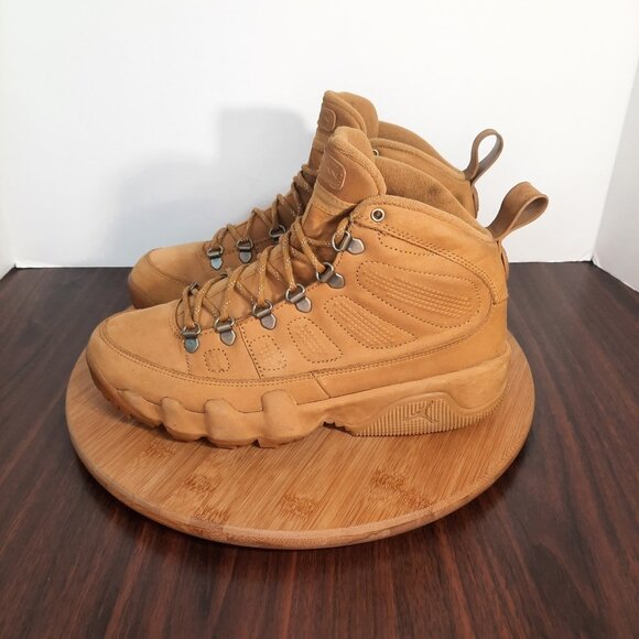 Nike Air Jordan Retro 9 NRG Boot Mens 8 Shoes Wheat Flax Baroque Brown Sneakers main image 7